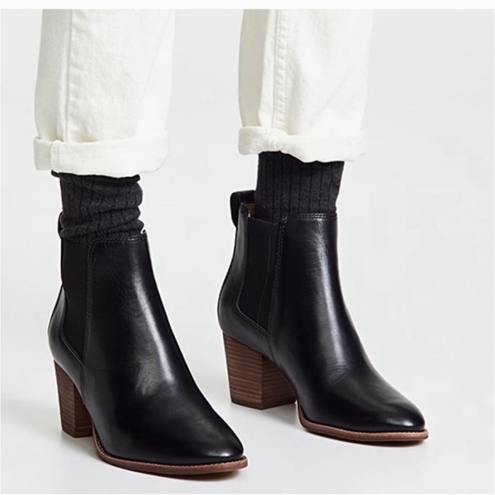 Madewell The Regan Black Chelsea Boots